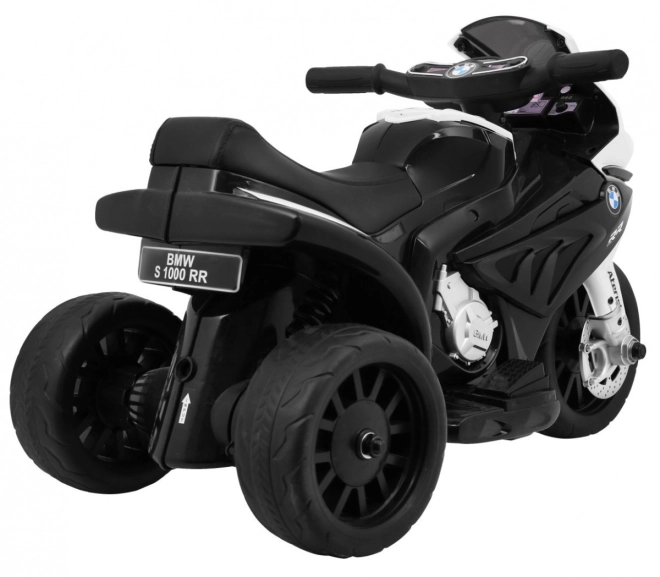 BMW S1000 RR Mini motorka na baterie + 3 kola + zvuky + LED dioda – Černá