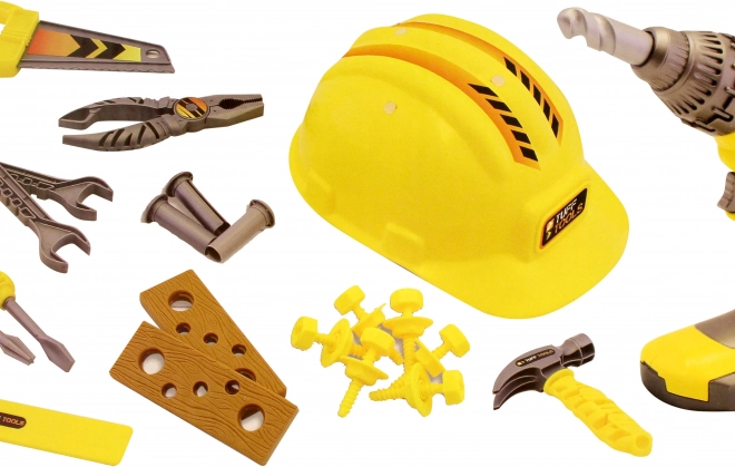 Dětská sada nářadí s přilbou Tuff Tools