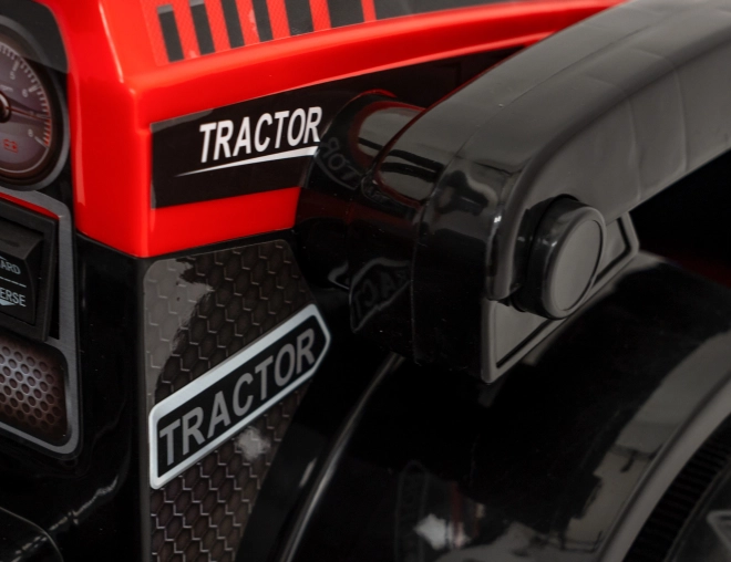 Otroški električni traktor z radlico – Červený
