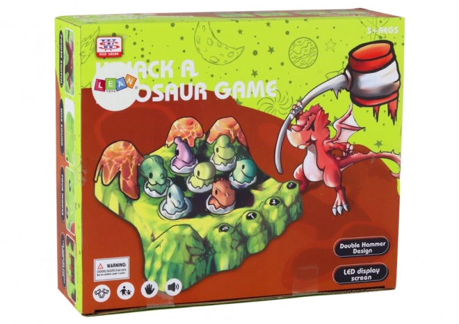 Dinosauří hra na zabíjení krtků s dvěma kladivy