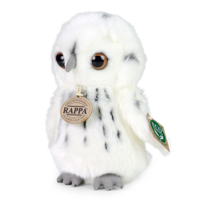 Rappa Plyšová sova bílá 18 cm ECO-FRIENDLY