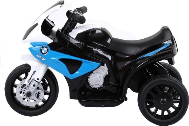 Motor na akumulátor BMW S1000RR tříkolový modrý