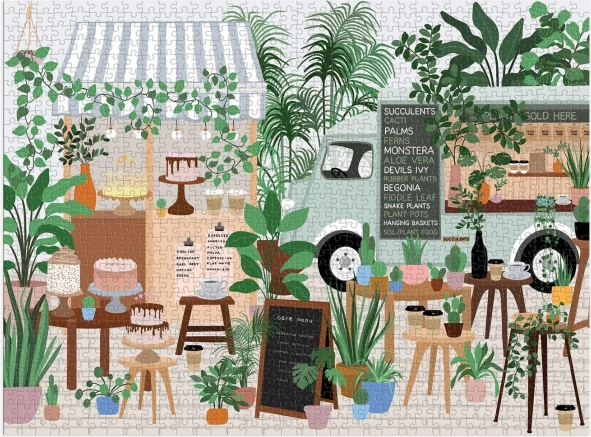 Puzzle Botanická kavárna 1000 dílků GALISON