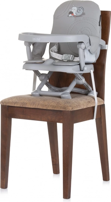 Přenosná jídelní židlička CHIPOLINO Lollipop ash grey
