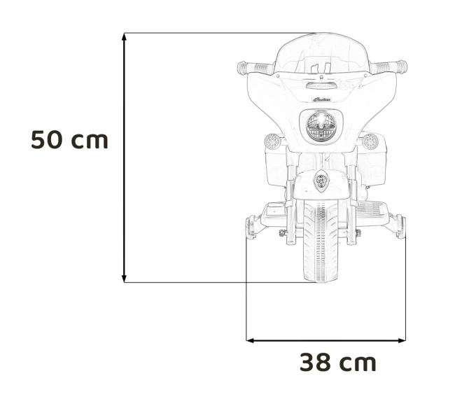 Chopper INDIAN vozidlo – Modré