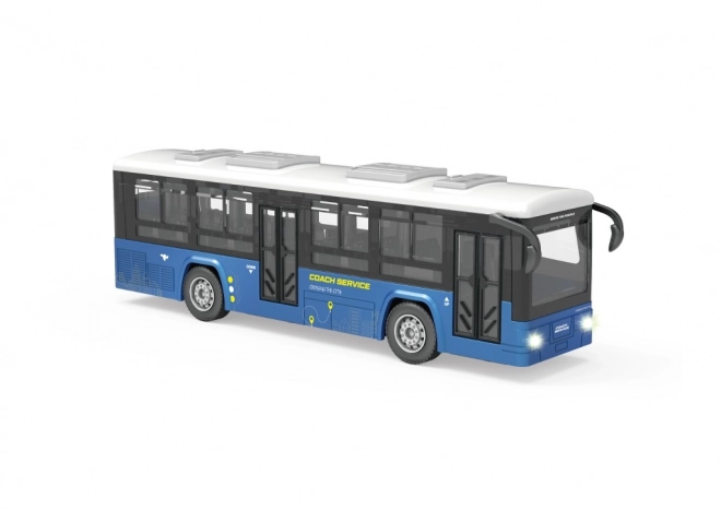 Modrý autobus se světelnými a zvukovými efekty