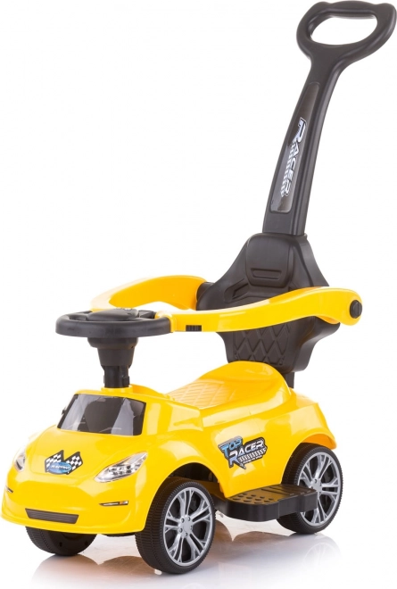CHIPOLINO Odrážedlo s vodící tyčí Turbo – Žluté