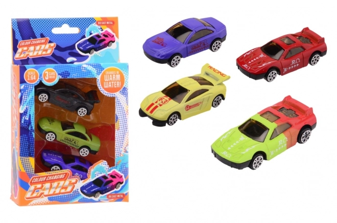Autíčka Orange Toys měnící barvu 1:64