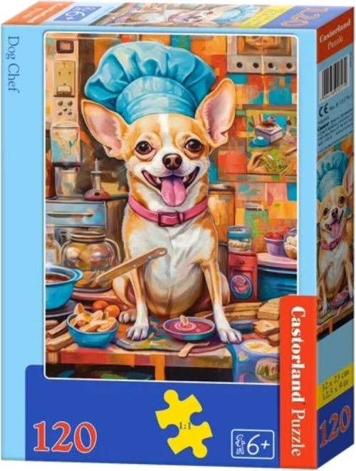 CASTORLAND Puzzle Psí šéfkuchař 120 dílků