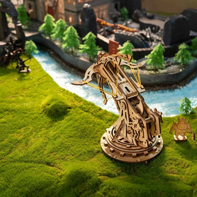 RoboTime 3D dřevěné mechanické puzzle Obléhací balista