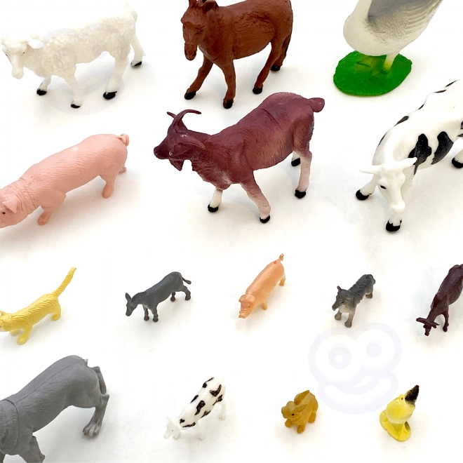 Woopie sada figurek zvířata farma 34 ks