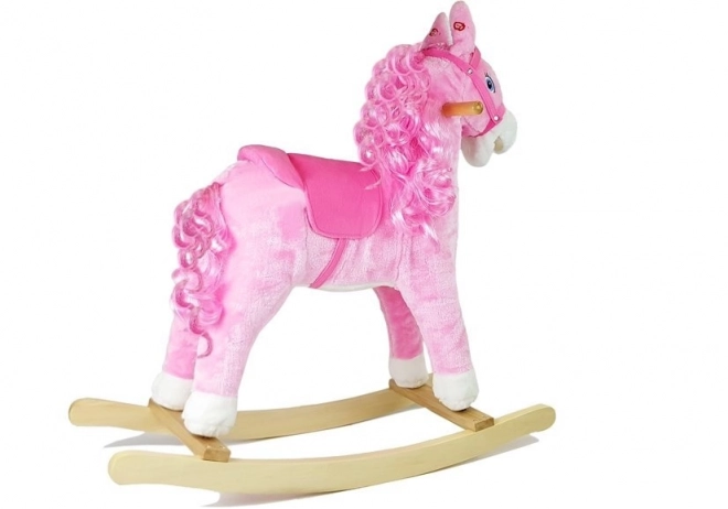 Houpací koník Princess růžový 74 cm
