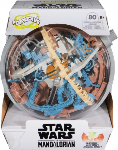 perplexus star wars mandalorian 3D hlavolam – koule na podstavci