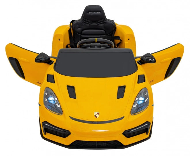 Dětský elektrický vůz Porsche 718 lakovaný – Žlutý