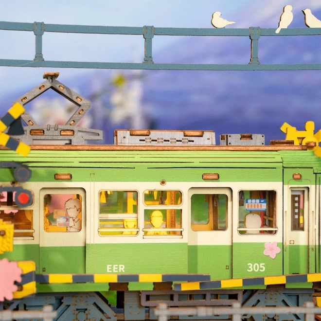 3D dřevěná skládačka Sakura stanice