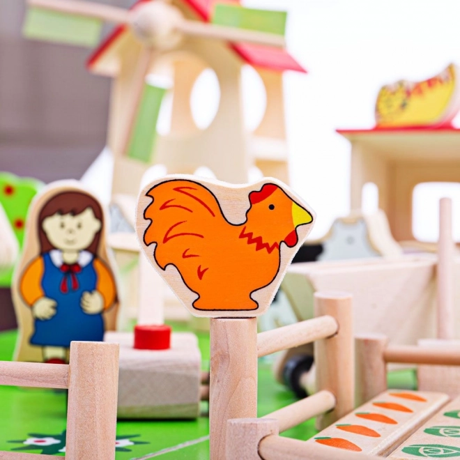Velká Dřevěná Farma Bigjigs Toys