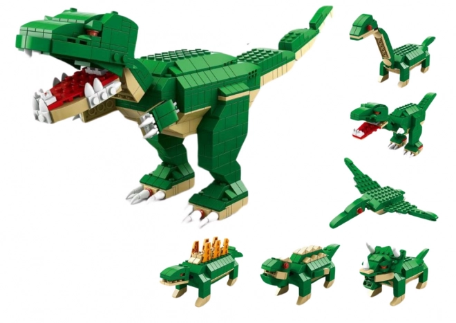 Stavební kostky dinosaurů 6v1 DIY Dinosaur Set 1000 ele.