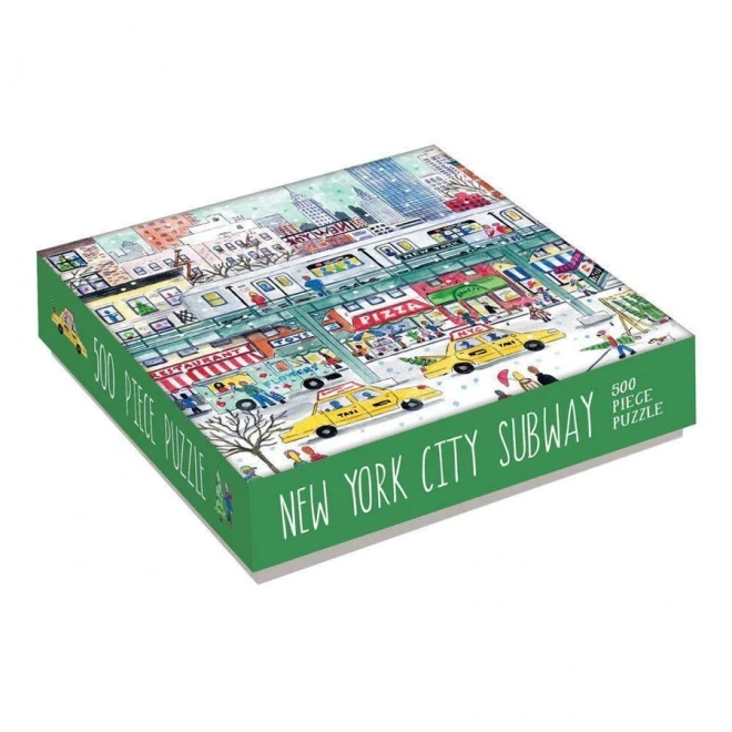 GALISON Čtvercové puzzle Metro v New Yorku 500 dílků