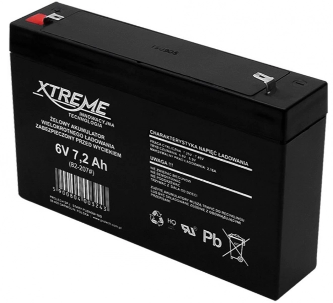 Gelová baterie 6V 7,2Ah XTREME