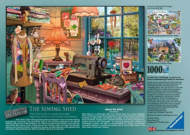 RAVENSBURGER Puzzle Šicí koutek 1000 dílků