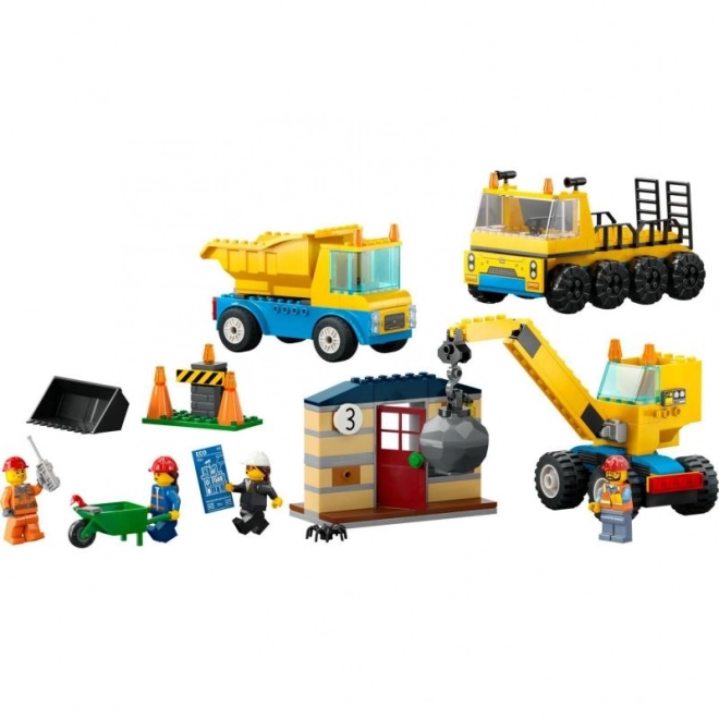 LEGO City 60391 Nákladní auta a jeřáb s demoliční koulí