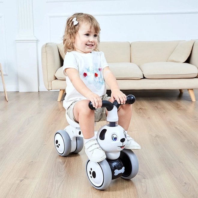 ECOTOYS Odrážedlo Pejsek bílé