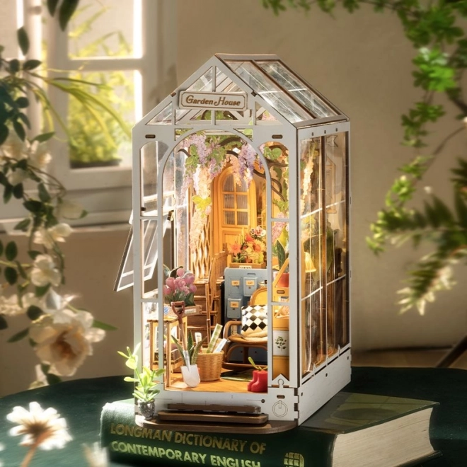 RoboTime 3D puzzle Zarážka na knihy Garden House (dřevěná)