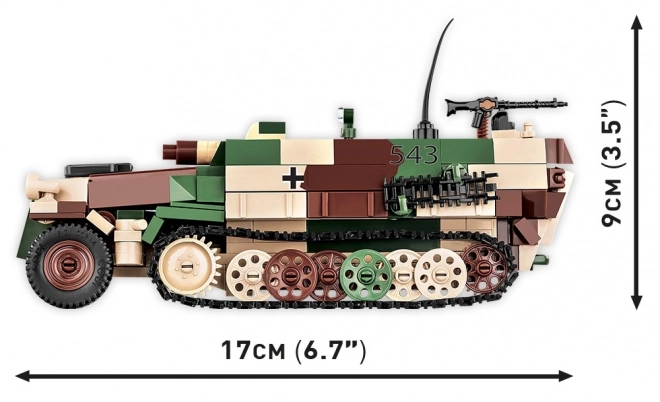 COBI 2283 II WW Sd. Kfz. 251/9 STUMMEL, 1:35, 485 k, 1 f