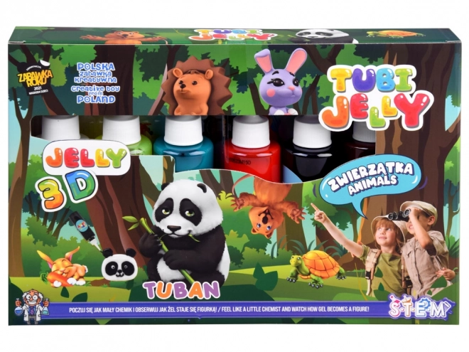 Tubi Jelly zvířátka - kreativní sada v 6 barvách