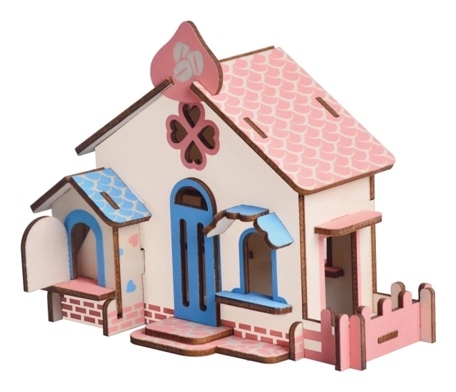 Dřevěné 3D puzzle Čokoládový dům pro děti