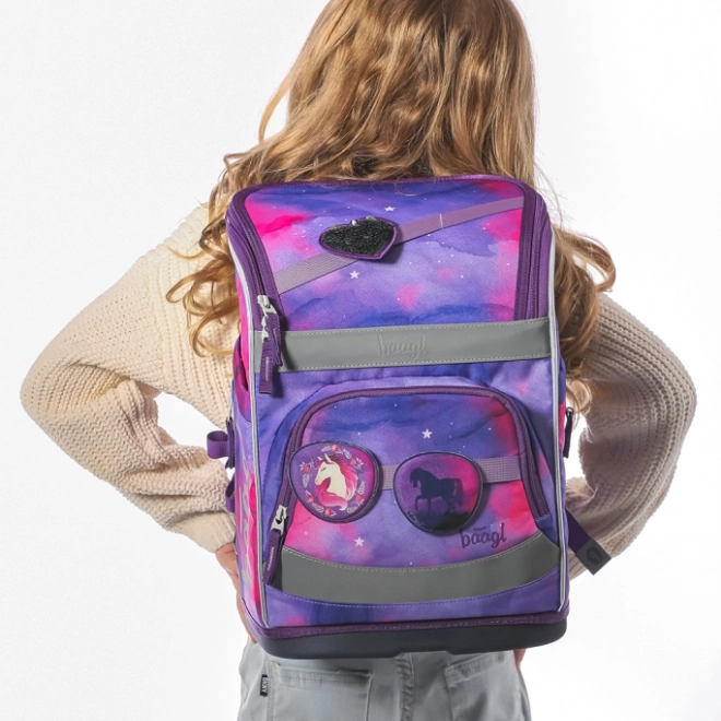 BAAGL školní set Zippy plus Kůň - aktovka, penál, sáček
