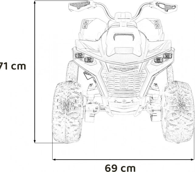 Čtyřkolka Fast Wheel – Modrá