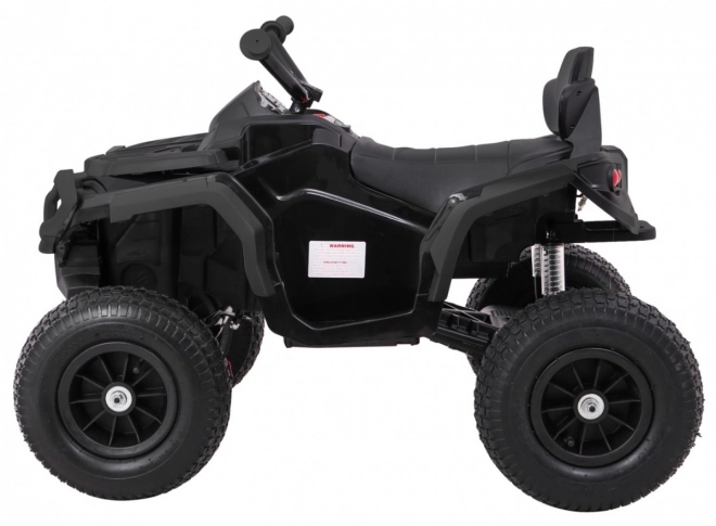 Dětská čtyřkolka ATV Air battery quad Black + nafukovací kola + rádio MP3 + pomalý start