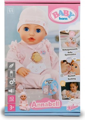 Panenka baby born annabell 43 cm s elektronickými funkcemi