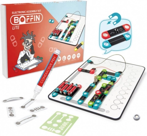 boffin magnetic lite – magnetická elektronická stavebnice s vodivou fixou
