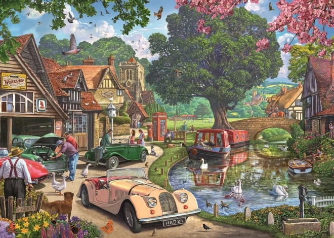 Nostalgická scéna Puzzle od Ravensburger 1000 dílků