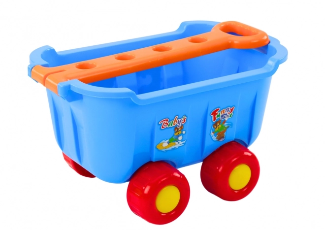 Barevný set hraček na písek s vozíkem
