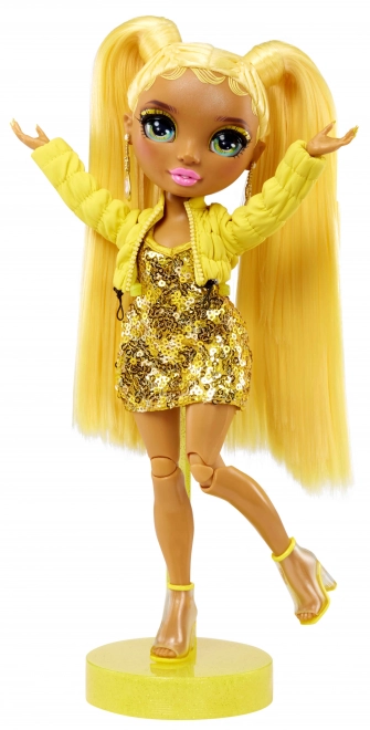 Rainbow High Fantastic Fashion Doll - ŽLUTÁ - Sunny Madison