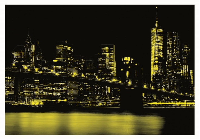 Svítící Educa puzzle Brooklynský most New York 1000 dílků