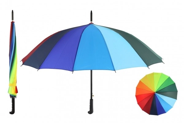 Barevný duhový vystřelovací deštník 78 cm