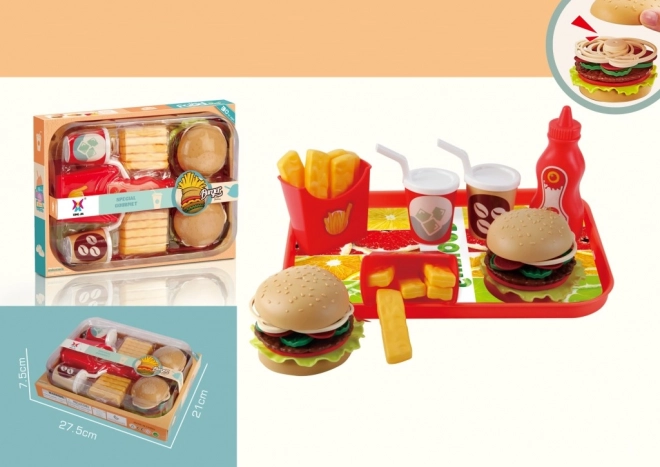 Hrací set hamburger pro děti