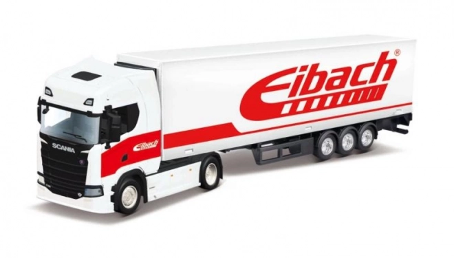 Bburago 1:43 Truck with trailer - Scania 770 S - White Trailer – Eibach