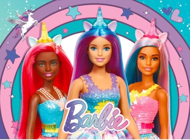 Puzzle Barbie 48 dílků Kouzelný jednorožec