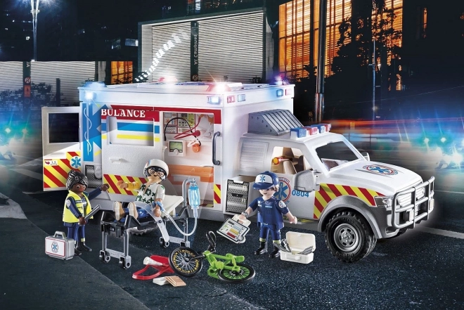 Sada figurek City Action 70936 Záchranná ambulance: Americká sanitka