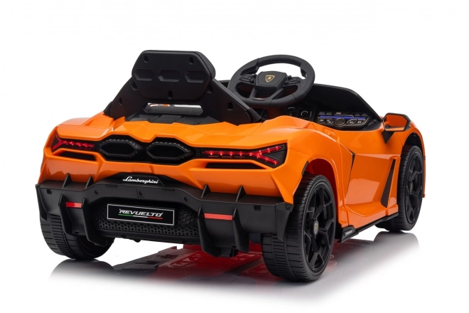 Dětské elektrické auto Lamborghini Revuelto oranžové