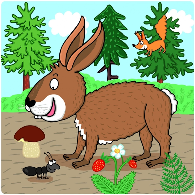 Zvířátka: Kde žijí 3-5 baby puzzle