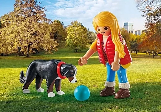 Dívka s pasteveckým psem PLAYMOBIL