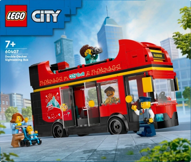 LEGO City 60407 Červený dvoupodlažní vyhlídkový autobus