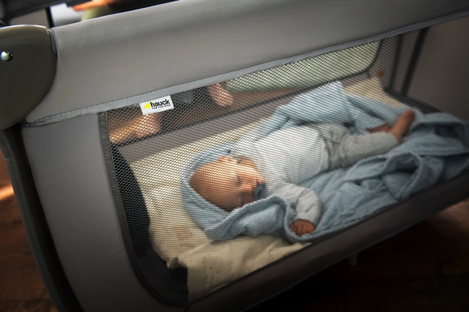 Hauck Cestovní postýlka Sleep n Play Go Plus grey ¨