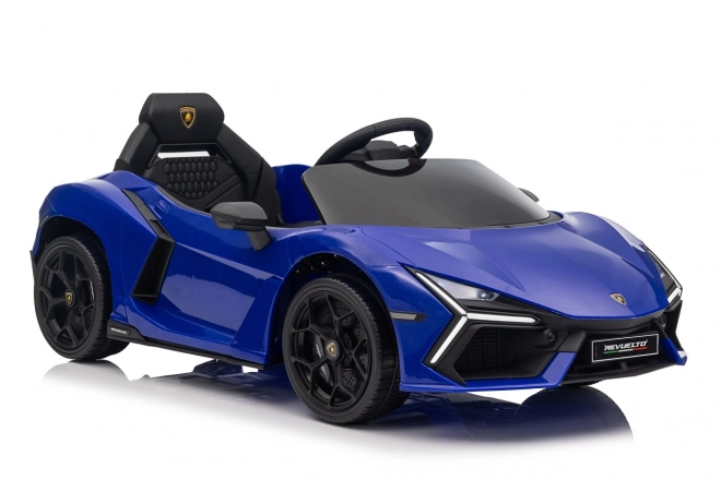 Dětský vůz lamborghini revuelto modrý
